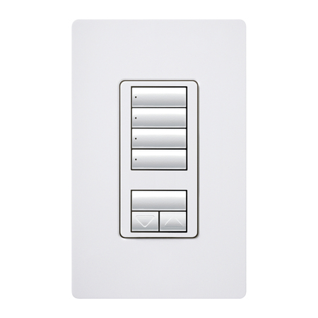 Lutron RadioRA 2 seeTouch Wall Mount Designer Keypad, 3 Scene with Raise/Lower 