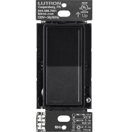 Lutron RadioRA 3 Sunnata RF PRO LED+ Touch Dimmer Switch, 250W | Midnight 