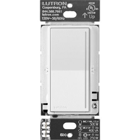 Lutron RadioRA 3 Sunnata RF PRO LED+ Touch Dimmer Switch, 250W | Snow 