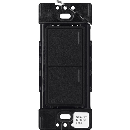Lutron RadioRA 3 Sunnata RF 2-Button Keypad | Midnight                                                                          
