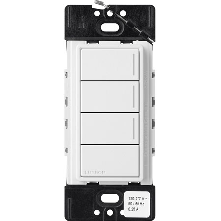 Lutron RadioRA 3 Sunnata RF 3-Button Keypad with Raise/Lower | Snow