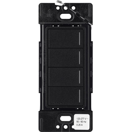 Lutron RadioRA 3 Sunnata RF 4-Button Keypad | Midnight