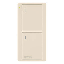 Lutron® Pico 2-Button Power Icon Remote – (Gloss | Light Almond) 