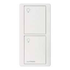 Lutron® Pico 2-Button Light Remote - (Snow | Satin) 