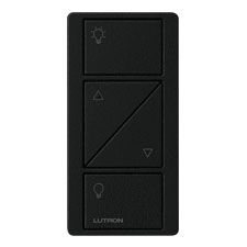 Lutron® Pico 2-Button Raise/Lower Light Icon Remote - (Midnight | Satin)                                                       