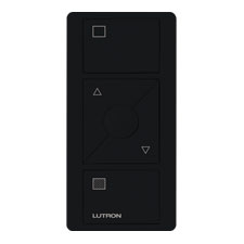 Lutron® Pico 3-Button Raise/Lower Shade Remote With Shade Icons - (Black | Gloss) 