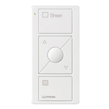Lutron® Pico 3-Button Raise/Lower Sheer Remote With Text - (White | Gloss)                                                     