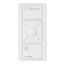 Lutron® Pico 3-Button Raise/Lower Blackout Remote With Text - (Snow | Satin)                                                   