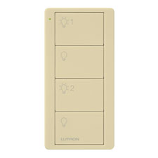 Lutron® Pico 4-Button 2-Group Light Icon Remote - (Ivory | Gloss)