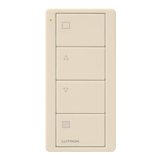 Lutron® Pico 4-Button Raise/Lower Shade Remote With Shade Icons - (Light Almond | Gloss) 