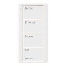 Lutron® Pico 4-Button Family Room Keypad - (White | Gloss)                                                                     