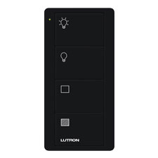 Lutron® Pico 4-Button 2-Group Light/Shade Icon Remote - (Midnight | Satin)                                                     