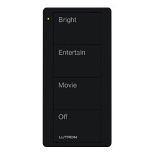 Lutron® Pico 4-Button Family Room Keypad - (Midnight | Satin)