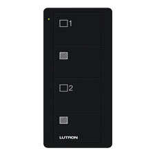Lutron® Pico 4-Button 2-Group Shade Icon Remote - (Midnight | Satin)                                                           