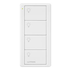 Lutron® Pico 4-Button 3-Preset Light Icon Remote - (Snow | Satin)