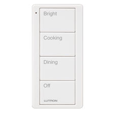 Lutron® Pico 4-Button Kitchen Keypad - (Snow | Satin)