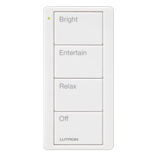 Lutron® Pico 4-Button Light Remote - (Snow | Satin) 