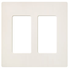 Lutron® Claro 2-Gang Wallplate - (Biscuit | Satin) 