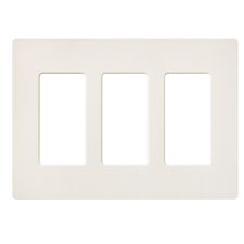 Lutron® Claro 3-Gang Wallplate - (Biscuit | Satin) 