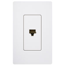Lutron® Phone Jack - (Snow | Satin)