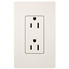 Lutron® 15 Amp Receptacle - (Biscuit | Satin)                                                                                  