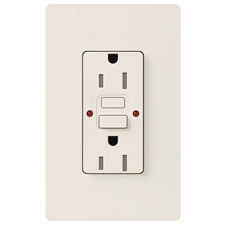 Lutron® 15 Amp GFCI Receptacle - (Biscuit | Satin)                                                                             