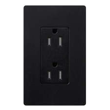 Lutron® 15 Amp Tamper-Resistant Receptacle - (Midnight | Satin)