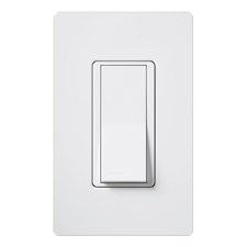 Lutron® Diva Dual-Voltage Single Pole Switch With Nightlight – (White | Gloss)