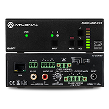 Atlona® Stereo / Mono Power Amplifier – 60 Watts 