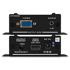 Atlona® HDMI to VGA/Component and Stereo Audio Format Converter 
