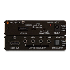 Atlona® HDMI Audio De-Embedder with 3D Support 