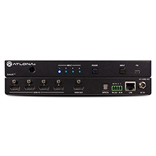 Atlona® Conferencing 4K HDR HDMI Switcher with Auto-Switching and Return Optical Audio - 4x1 