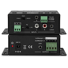 Atlona® Conferencing Stereo/Mono Audio Amplifier 