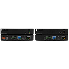 Atlona® 4K/UHD HDMI HDBaseT TX/RX with Ethernet, Control, PoE, and Return Optical Audio 
