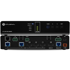 Atlona® Conferencing 4K Ultra HD HDMI Switcher with HDBaseT Inputs and Mirrored HDMI/HDBaseT Outputs - 5x1 