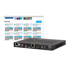 Binary™ 900 Series 4K Media over IP Receivers with Audio Downmixing 