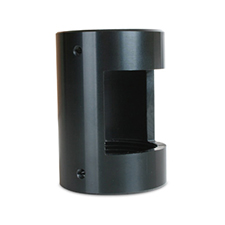 Strong™ Open-Face Female-to-Female Coupler for Ceiling Mounts - Black 