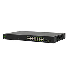 Araknis Networks® 210 Series Websmart Gigabit Switch with Partial PoE+ | 16 + 2 Front Ports 