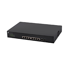 Araknis Networks® 300 Series Managed Gigabit Switch with PoE+ and Front Ports - 8 Ports 