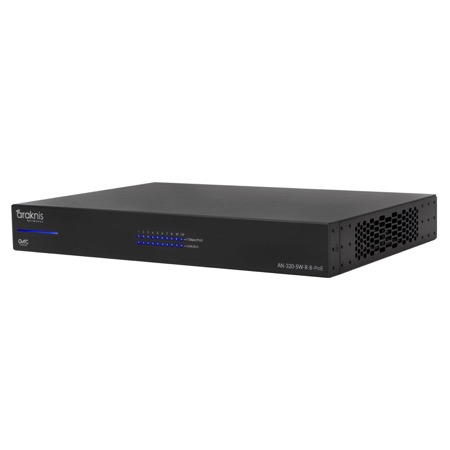 Araknis Networks 320 Series L2 Managed Gigabit Switch with Full PoE+ | 8 + 2 Rear Ports 