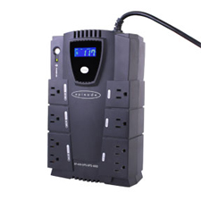 Episode® Surge Stand Alone 340W|600VA UPS with RJ45/RJ11 - 8 Outlets 