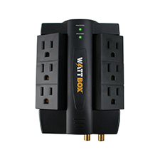 NEW WATTBOX WB-POWERFLEX-S-WHT Square Kit with Duplex 110V Wall Plate 
