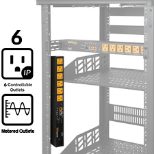 WattBox® 800 Series IP Power Conditioner | 6 Individually Controlled & Metered Outlets 