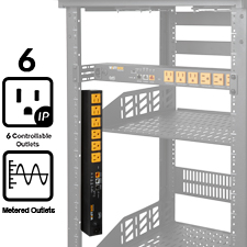 WattBox® 800 Series IP Surge Protector | 6 Individually Controlled & Metered Outlets 