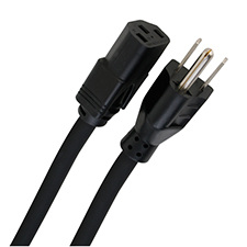 WattBox® Male Power Cord with 3-Prong IEC Socket - 1.5 ft. 