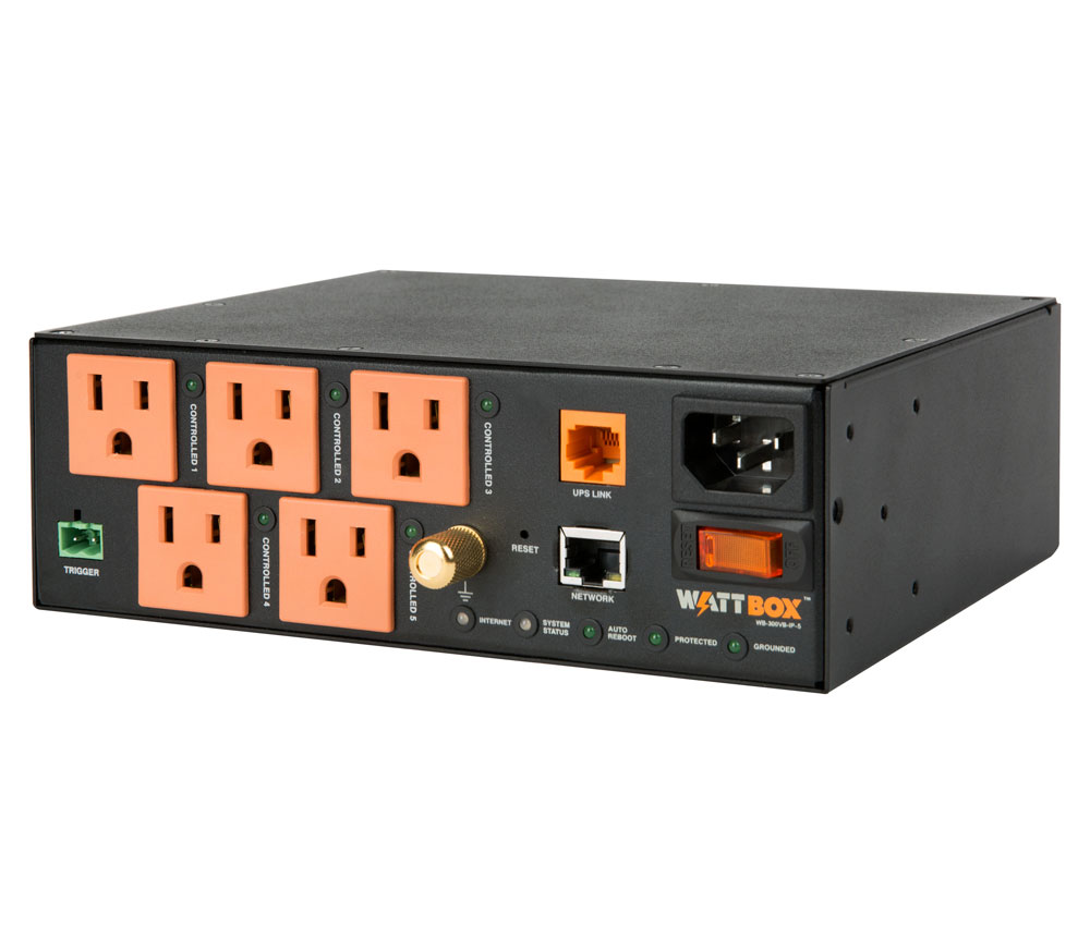 WattBox® IP+ 5Controlled Outlet Compact Power Conditioner with Auto