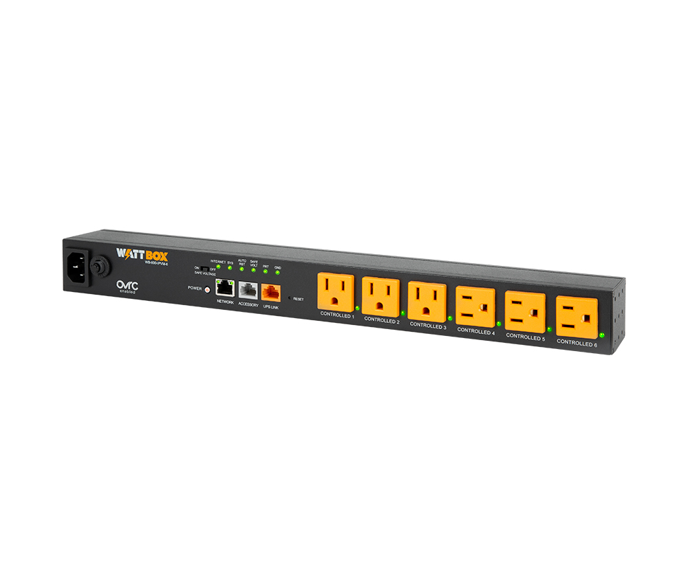 WattBox WB-800-IPVM-6 6-Outlet IP Power Strip & Surge Protector thumbnail 2