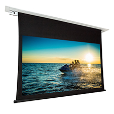 Dragonfly™ Recessed Motorized High Contrast Non Tab Tension Projection Screen (16:9) - 110' 