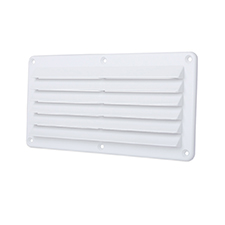 Cool Components™ Plastic Grill - 4x10 Opening (White) 