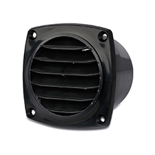 Cool Components™ Cabinet Vent Fan with Power Supply - Black 